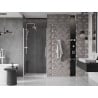 Mexen Velar sliding shower doors 100 cm, transparent, white - 871-100-000-01-20