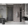 Mexen Velar sliding shower doors 110 cm, transparent, gold - 871-110-000-01-50