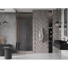 Mexen Velar sliding shower door 100 cm, transparent, pink gold - 871-100-000-01-60