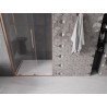 Mexen Velar 110 cm Sliding Shower Door, Transparent, Brushed Copper - 871-110-000-01-65