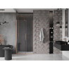Mexen Velar 110 cm Sliding Shower Door, Transparent, Brushed Copper - 871-110-000-01-65