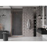 Mexen Velar 110 cm Sliding Shower Door, Transparent, Brushed Copper - 871-110-000-01-65