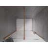 Mexen Velar 110 cm Sliding Shower Door, Transparent, Brushed Copper - 871-110-000-01-65