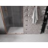 Mexen Velar sliding shower door 120 cm, transparent, brushed copper - 871-120-000-01-65