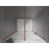 Mexen Velar sliding shower door 120 cm, transparent, brushed copper - 871-120-000-01-65