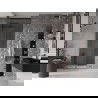 Mexen Velar sliding shower door 100 cm, transparent, brushed gun gray - 871-100-000-01-66