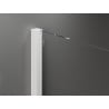 Mexen Velar sliding shower door 140 cm, transparent, white - 871-140-000-01-20