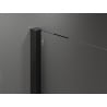 Mexen Velar sliding shower door 140 cm, transparent, black - 871-140-000-01-70