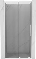 Mexen Velar sliding shower door 90 cm, transparent, white - 871-090-000-01-20