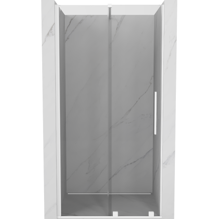 Mexen Velar sliding shower door 110 cm, transparent, white - 871-110-000-01-20
