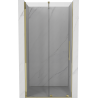 Mexen Velar sliding shower door 110 cm, transparent, gold - 871-110-000-01-50
