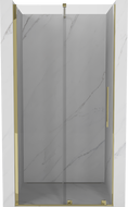 Mexen Velar sliding shower door 120 cm, transparent, gold - 871-120-000-01-50