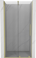 Mexen Velar sliding shower door 90 cm, transparent, brushed gold - 871-090-000-01-55