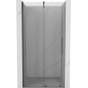 Mexen Velar sliding shower door 90 cm, transparent, brushed gun gray - 871-090-000-01-66