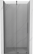 Mexen Velar sliding shower door 90 cm, transparent, brushed gun gray - 871-090-000-01-66
