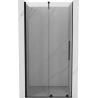 Mexen Velar 90 cm sliding shower door, transparent, black - 871-090-000-01-70
