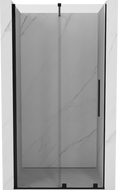 Mexen Velar 90 cm sliding shower door, transparent, black - 871-090-000-01-70
