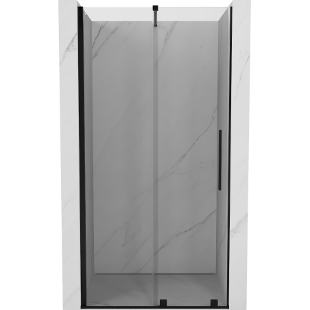 Mexen Velar sliding shower door 110 cm, transparent, black - 871-110-000-01-70