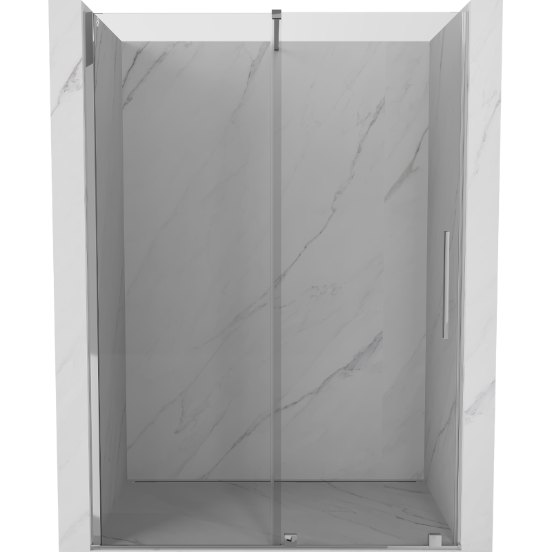 Mexen Velar sliding shower door 140 cm, transparent, chrome - 871-140-000-01-01