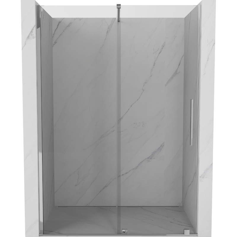 Mexen Velar sliding shower doors 140 cm, transparent, chrome - 871-140-000-01-01