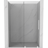Mexen Velar sliding shower door 140 cm, transparent, white - 871-140-000-01-20