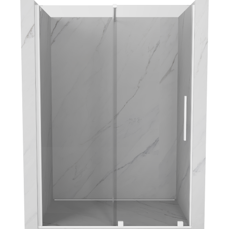 Mexen Velar sliding shower door 150 cm, transparent, white - 871-150-000-01-20