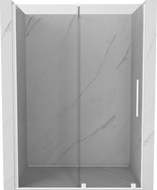 Mexen Velar sliding shower door 150 cm, transparent, white - 871-150-000-01-20