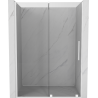 Mexen Velar sliding shower door 160 cm, transparent, white - 871-160-000-01-20