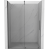 Mexen Velar sliding shower door 130 cm, transparent, brushed gun gray - 871-130-000-01-66
