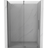 Mexen Velar sliding shower door 150 cm, transparent, brushed gun gray - 871-150-000-01-66