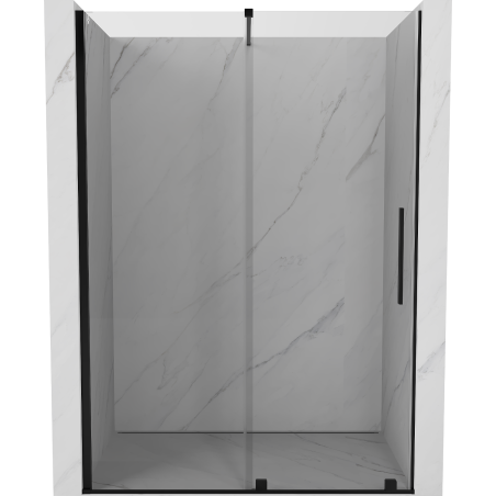 Mexen Velar sliding shower door 140 cm, transparent, black - 871-140-000-01-70