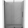 Mexen Velar sliding shower door 140 cm, transparent, black - 871-140-000-01-70