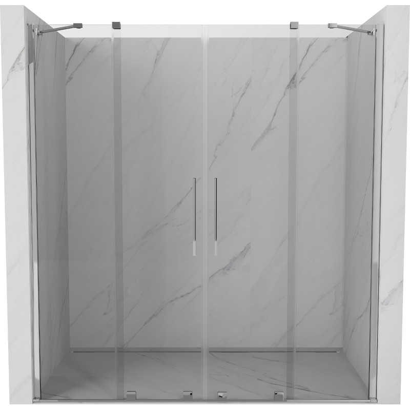 Mexen Velar Duo Sliding Shower Doors 180 cm, Transparent, Chrome - 871-180-000-02-01