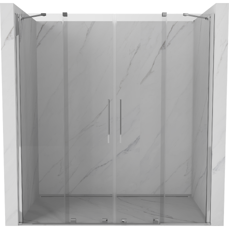 Mexen Velar Duo 180 cm Sliding Shower Door, Transparent, Chrome - 871-180-000-02-01