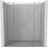 Mexen Velar Duo sliding shower door 200 cm, transparent, chrome - 871-200-000-02-01
