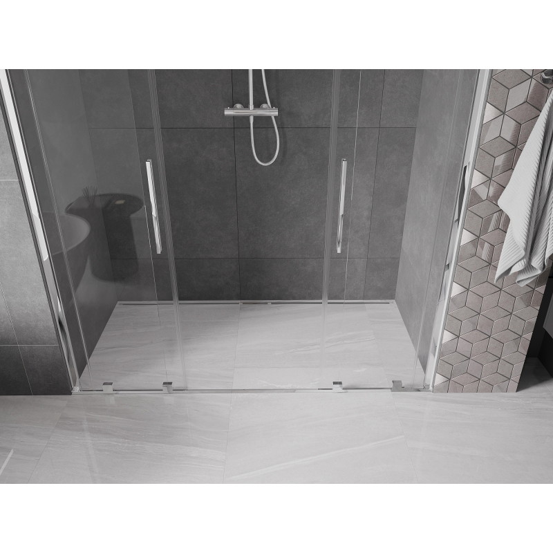 Mexen Velar Duo Sliding Shower Doors 170 cm, Transparent, Chrome - 871-170-000-02-01