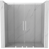 Mexen Velar Duo sliding shower doors 180 cm, transparent, white - 871-180-000-02-20