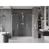 Mexen Velar Sliding Shower Door Duo 180 cm, Transparent, White - 871-180-000-02-20