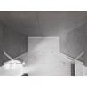 Mexen Velar Sliding Shower Door Duo 180 cm, Transparent, White - 871-180-000-02-20