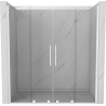 Mexen Velar Duo sliding shower door 200 cm, transparent, white - 871-200-000-02-20