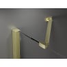 Mexen Velar Duo 180 cm Sliding Shower Door, Transparent, Brushed Gold - 871-180-000-02-55