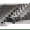 Mexen Velar Duo sliding shower door 200 cm, transparent, brushed gold - 871-200-000-02-55
