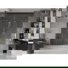 Mexen Velar Duo sliding shower door 200 cm, transparent, brushed gold - 871-200-000-02-55