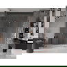 Mexen Velar Duo sliding shower door 200 cm, transparent, Rose gold - 871-200-000-02-60