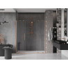 Mexen Velar Duo Sliding Shower Doors 170 cm, Transparent, Brushed Copper - 871-170-000-02-65