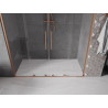 Mexen Velar Duo sliding shower doors 180 cm, transparent, brushed copper - 871-180-000-02-65