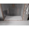 Mexen Velar Duo sliding shower doors 200 cm, transparent, brushed copper - 871-200-000-02-65
