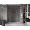 Mexen Velar Duo sliding shower doors 200 cm, transparent, brushed copper - 871-200-000-02-65