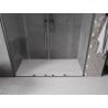Mexen Velar Duo sliding shower door 180 cm, transparent, gun gray brushed - 871-180-000-02-66