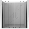 Mexen Velar Duo Sliding Shower Doors 170 cm, Transparent, Black - 871-170-000-02-70